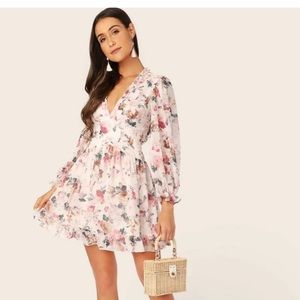 shein floral dress size XS